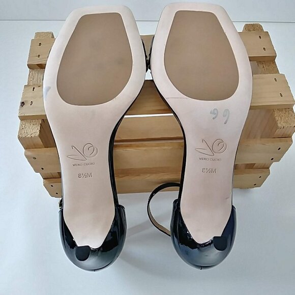 Joan Oloff Womens Shoes Heels Simone Black Soft Patent - Picture 4 of 7